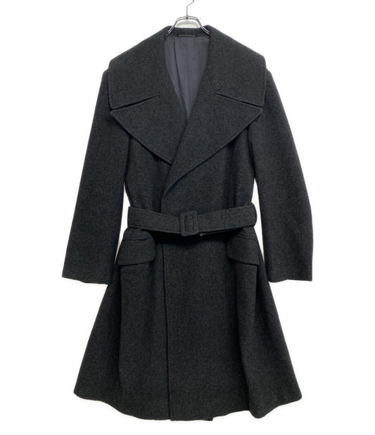 YOHJI YAMAMOTO POUR HOMME 80s 丸ロゴ ウールコート メンズ SIZE M ヨウジヤマモトプールオム