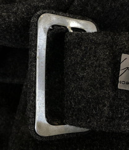 ヨウジヤマモトプールオム 80s 丸ロゴ ウールコート メンズ SIZE M YOHJI YAMAMOTO POUR HOMME