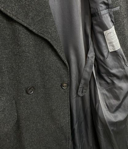 ヨウジヤマモトプールオム 80s 丸ロゴ ウールコート メンズ SIZE M YOHJI YAMAMOTO POUR HOMME