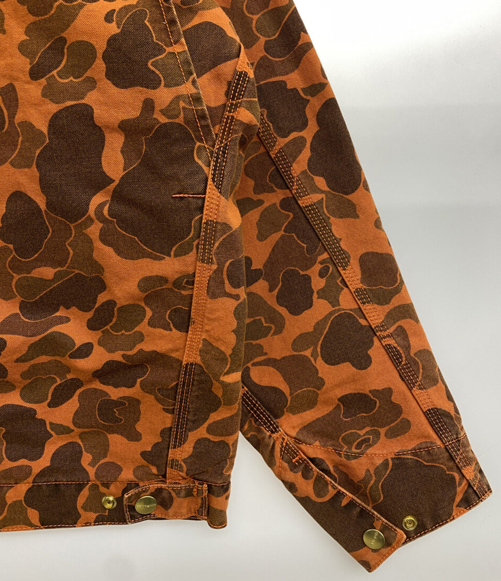 カーハート ダックデトロイトジャケット カモ柄 オレンジ 24FW メンズ SIZE M Carhartt