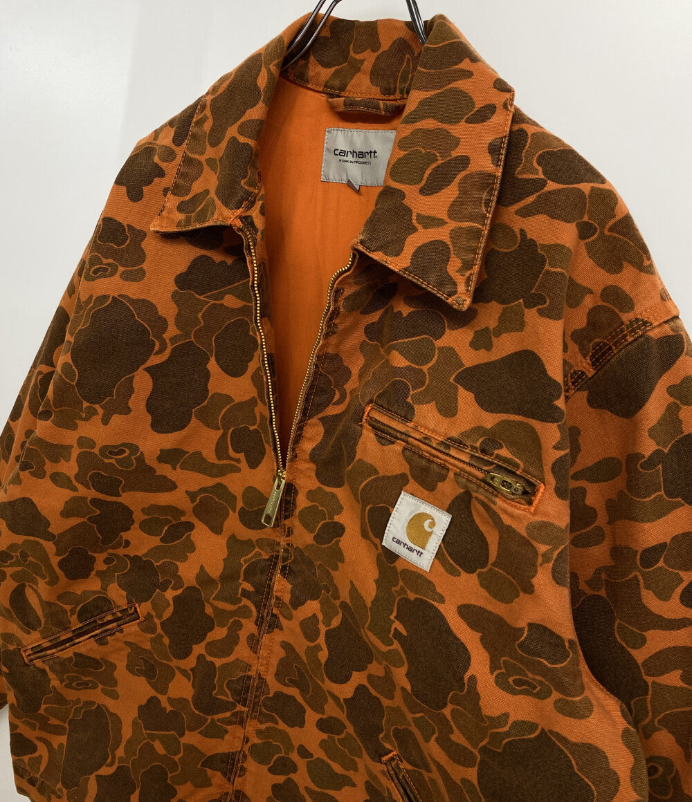 カーハート ダックデトロイトジャケット カモ柄 オレンジ 24FW メンズ SIZE M Carhartt