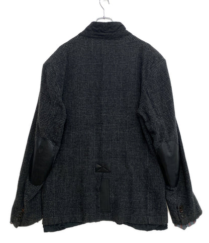 コムデギャルソンジュンヤワタナベマン グレンチェック パッチワークジャケット 23AW メンズ SIZE XL JUNYA WATANABE MAN