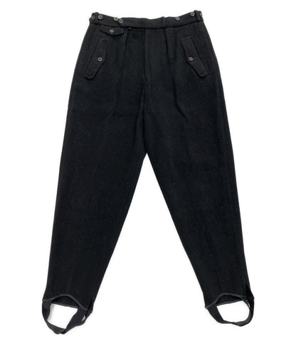 ヨウジヤマモトプールオム 80s 丸ロゴ サスペンダー加工ウールパンツ メンズ SIZE S YOHJI YAMAMOTO POUR HOMME