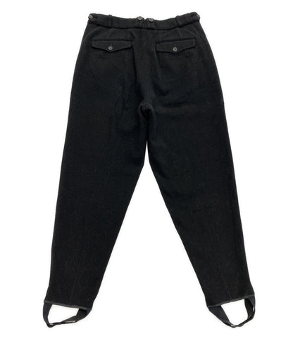 ヨウジヤマモトプールオム 80s 丸ロゴ サスペンダー加工ウールパンツ メンズ SIZE S YOHJI YAMAMOTO POUR HOMME