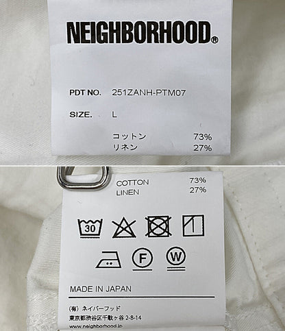 ネイバーフッド パンツ WIDE BAKER PANTS ホワイト 25SS メンズ SIZE L NEIGHBORHOOD