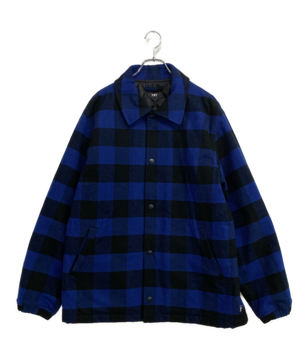 ティーエムティー コーチジャケット バッファローチェック ブルー 24AW メンズ SIZE XL TMT