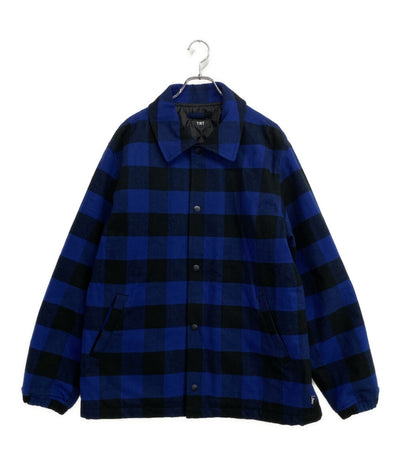 ティーエムティー コーチジャケット バッファローチェック ブルー 24AW メンズ SIZE XL TMT