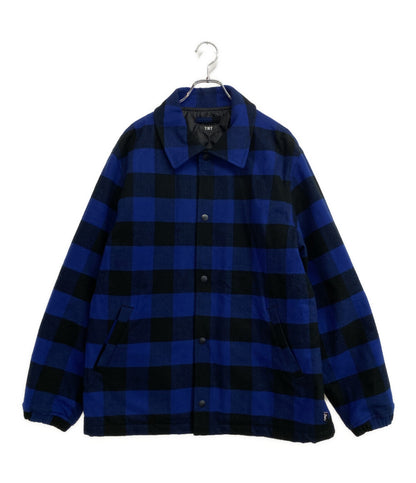 ティーエムティー コーチジャケット バッファローチェック ブルー 24AW メンズ SIZE XL TMT