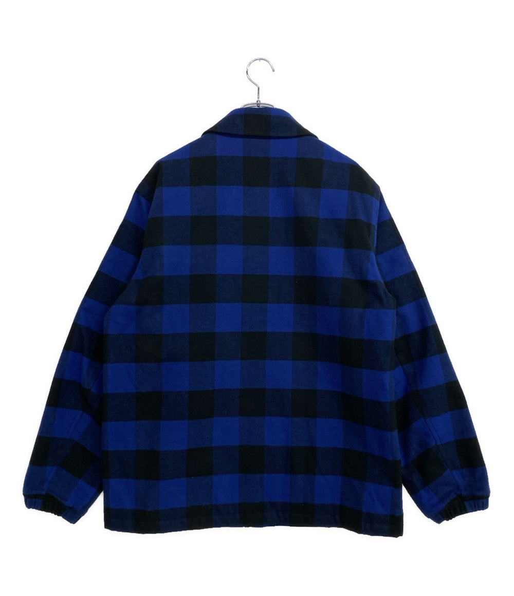 ティーエムティー コーチジャケット バッファローチェック ブルー 24AW メンズ SIZE XL TMT