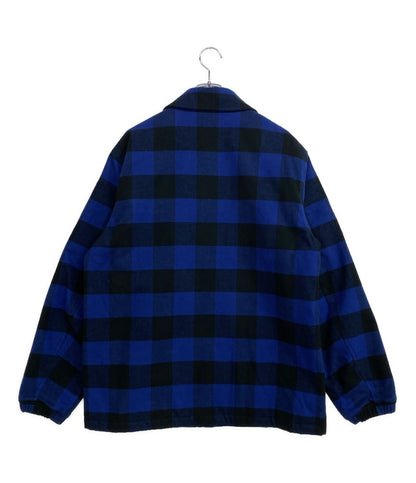 ティーエムティー コーチジャケット バッファローチェック ブルー 24AW メンズ SIZE XL TMT