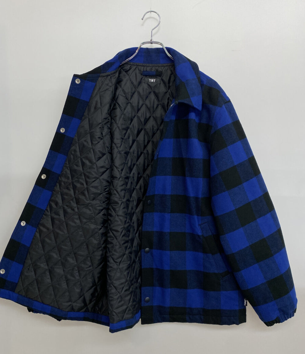 ティーエムティー コーチジャケット バッファローチェック ブルー 24AW メンズ SIZE XL TMT