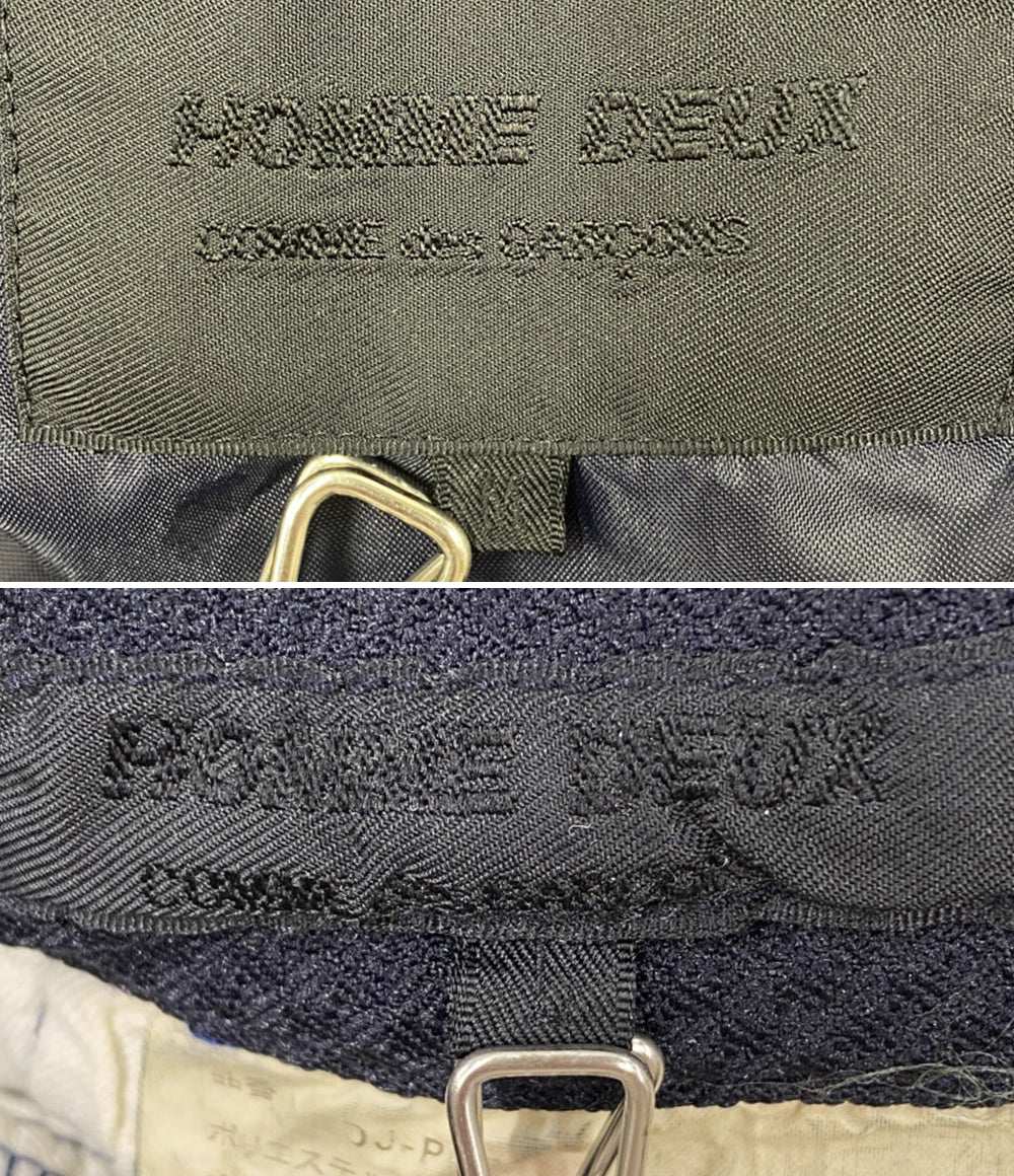 コム デ ギャルソン・オム・ドゥ セットアップ 縮絨加工 DJ-J057 ネイビー メンズ SIZE M/L COMME des GARCONS HOMME DEUX