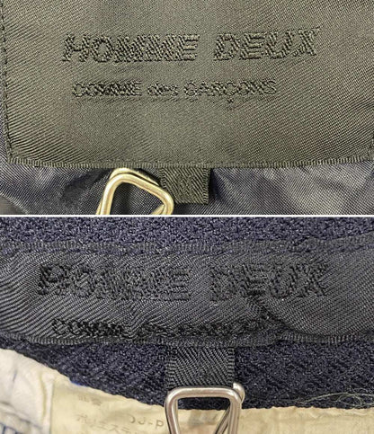 コム デ ギャルソン・オム・ドゥ セットアップ 縮絨加工 DJ-J057 ネイビー メンズ SIZE M/L COMME des GARCONS HOMME DEUX