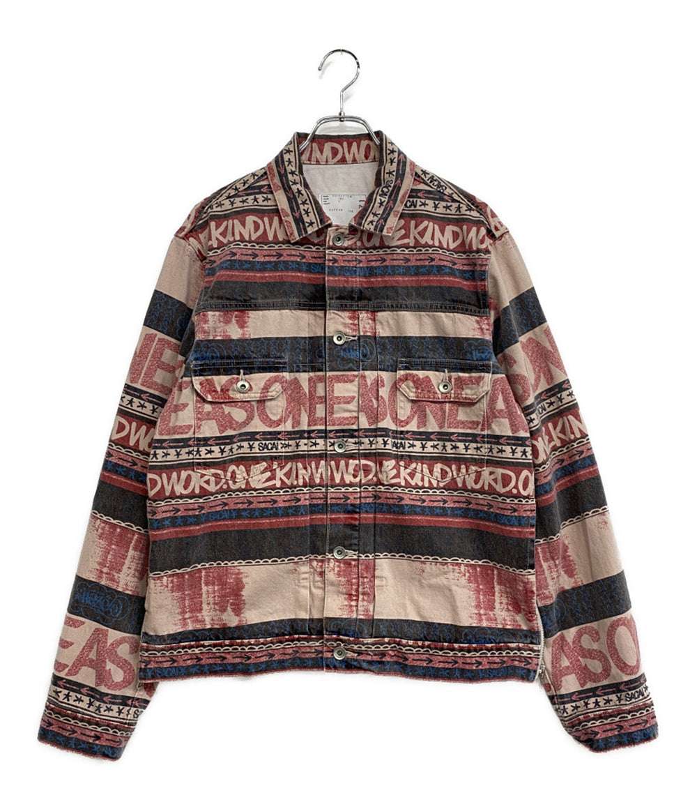 サカイ ブルゾン 総柄 Eric Haze Denim Blouson 23SS 23-02971M メンズ SIZE 2 sacai