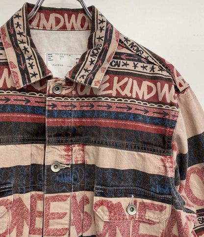 サカイ ブルゾン 総柄 Eric Haze Denim Blouson 23SS 23-02971M メンズ SIZE 2 sacai