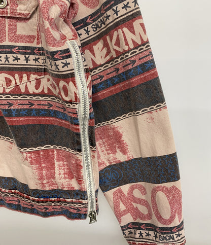 sacai ブルゾン 総柄 Eric Haze Denim Blouson 23SS 23-02971M メンズ SIZE 2 サカイ