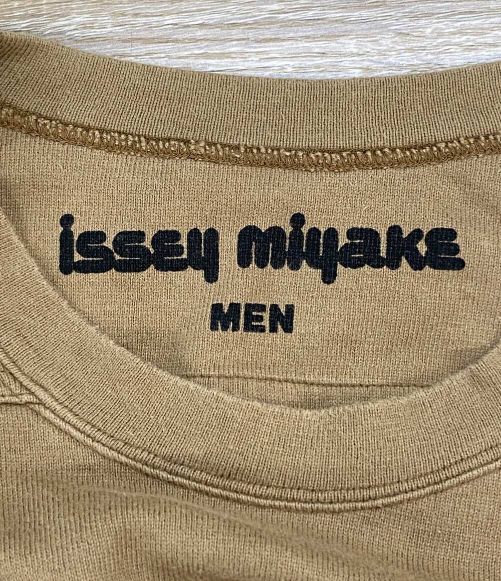 イッセイミヤケ メン 長袖Ｔシャツ フットボールT ベージュ 70s LY13611 メンズ SIZE M ISSEY MIYAKE MEN