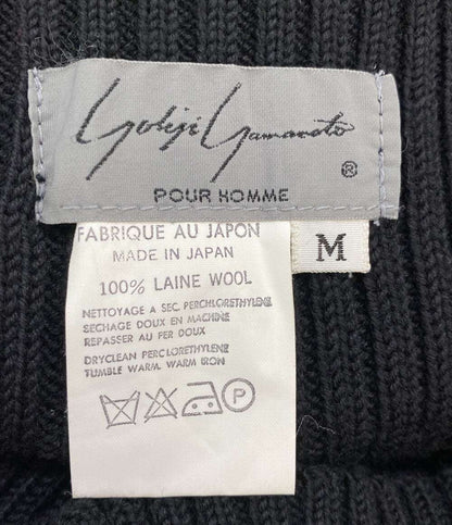 ヨウジヤマモトプールオム ウエストウォーマー 丸ロゴ ブラック 80s メンズ SIZE M YOHJI YAMAMOTO POUR HOMME