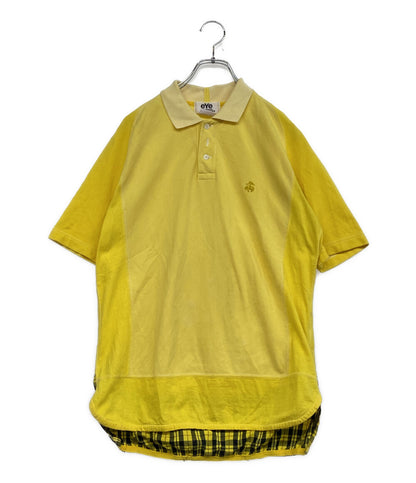 JUNYA WATANABE×BROOKS BROTHERS ブルックスブラザーズ 刺繍切替ポロシャツ WK-T910 メンズ SIZE M ジュンヤワタナベ