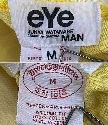 JUNYA WATANABE×BROOKS BROTHERS ブルックスブラザーズ 刺繍切替ポロシャツ WK-T910 メンズ SIZE M ジュンヤワタナベ