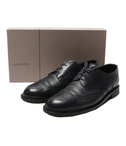J.M.WESTON ジェイエムウエストン ドレスシューズ 355 4 EYELETS DERBY ネイビー メンズ SIZE 8D