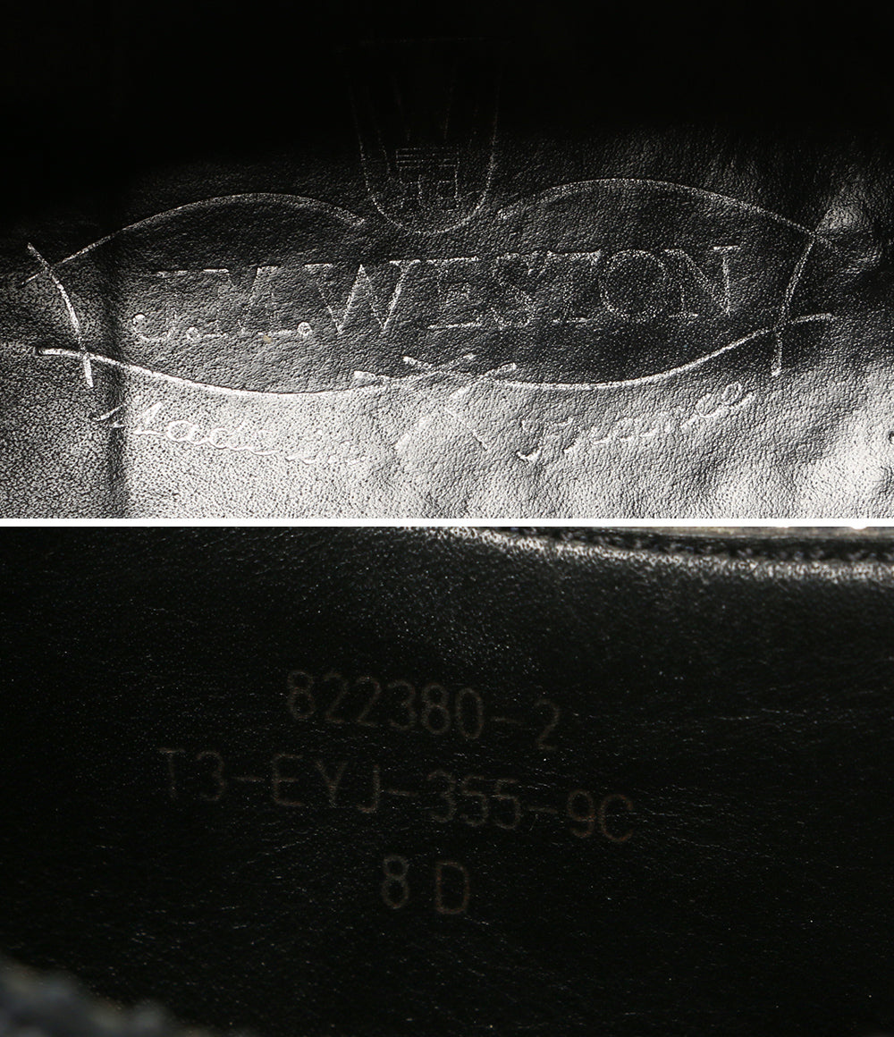 J.M.WESTON ジェイエムウエストン ドレスシューズ 355 4 EYELETS DERBY ネイビー メンズ SIZE 8D