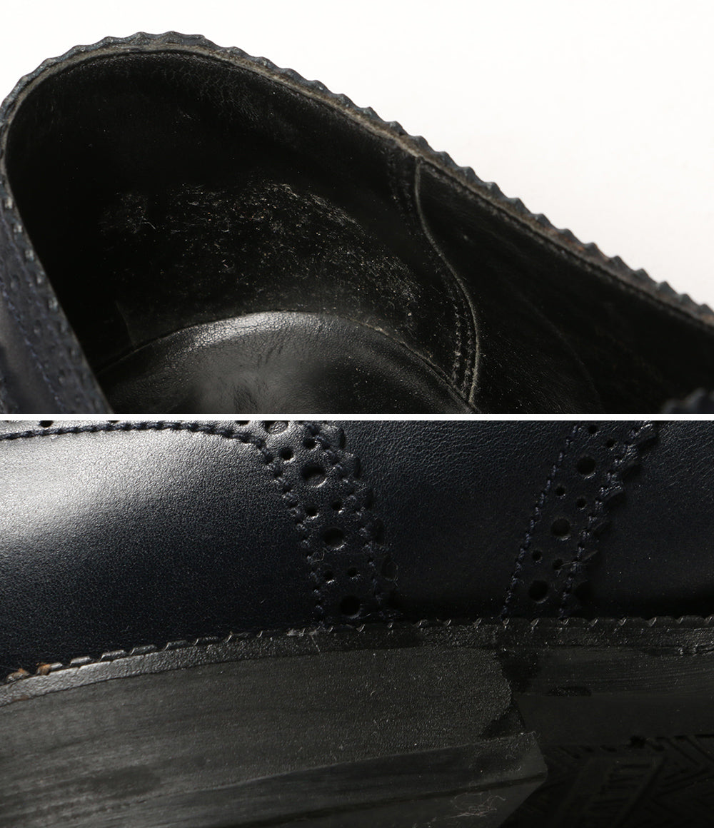 J.M.WESTON ジェイエムウエストン ドレスシューズ 355 4 EYELETS DERBY ネイビー メンズ SIZE 8D