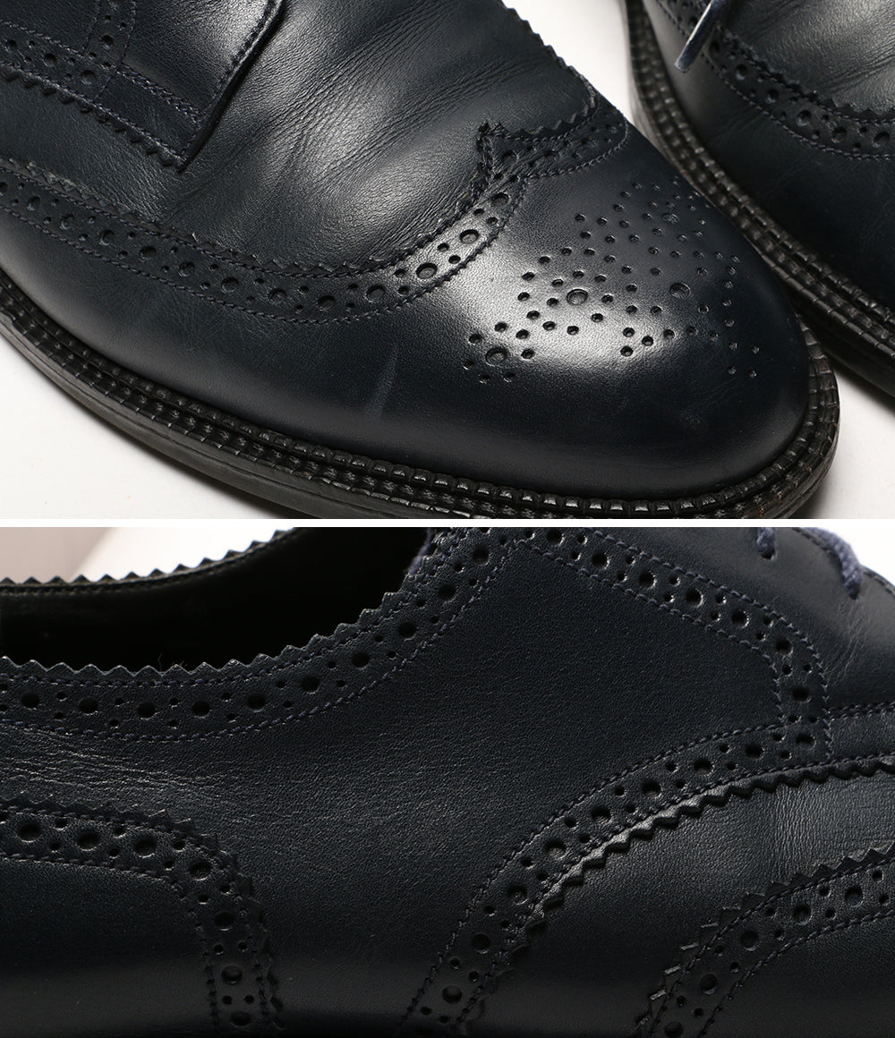 J.M.WESTON ジェイエムウエストン ドレスシューズ 355 4 EYELETS DERBY ネイビー メンズ SIZE 8D