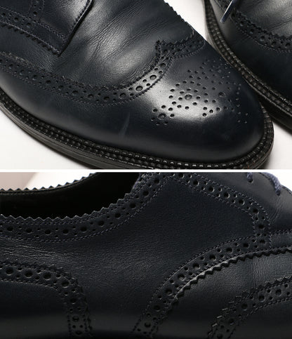 J.M.WESTON ジェイエムウエストン ドレスシューズ 355 4 EYELETS DERBY ネイビー メンズ SIZE 8D