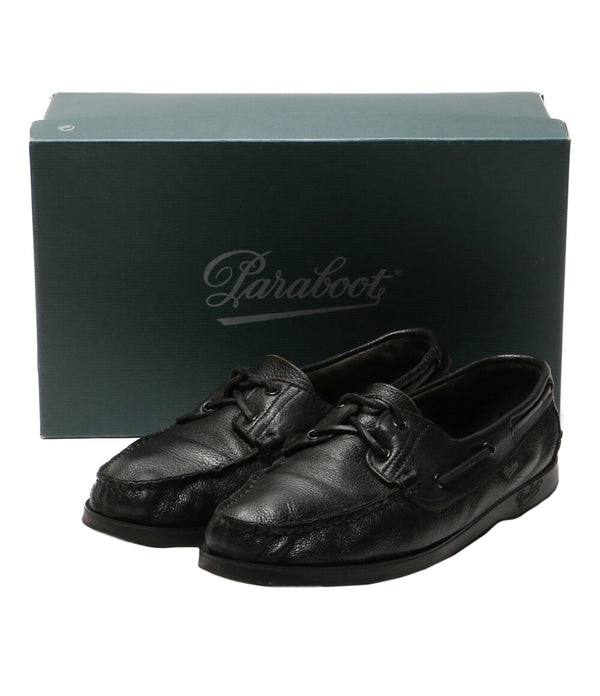 パラブーツ Paraboot BARTH 黒 モカシンシューズ サイズ6 箱付き パラブーツ モカシン Barth CERF NOIR 780515 メンズ SIZE 8