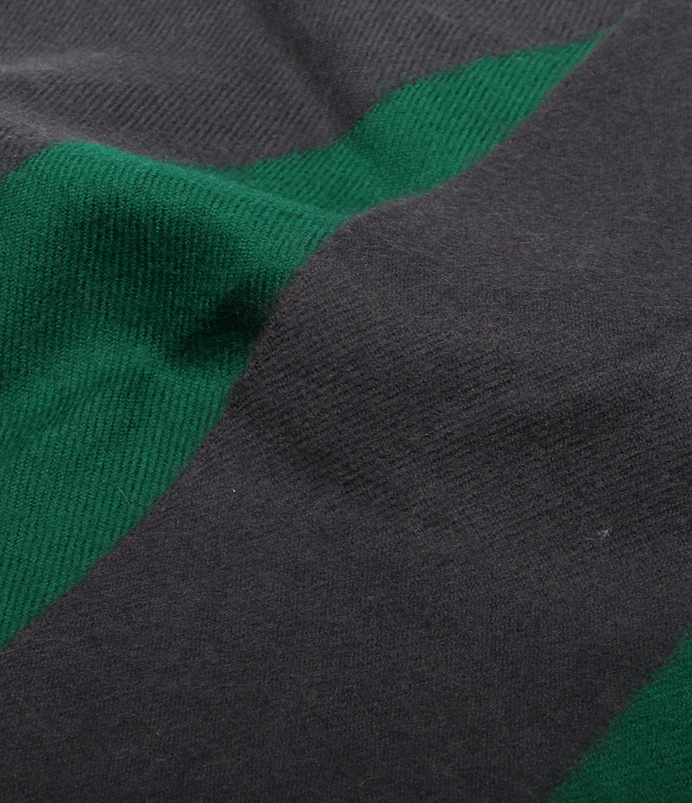 YOHJI YAMAMOTO POUR HOMME 80s 丸ロゴ ツートンマフラー メンズ ヨウジヤマモトプールオム