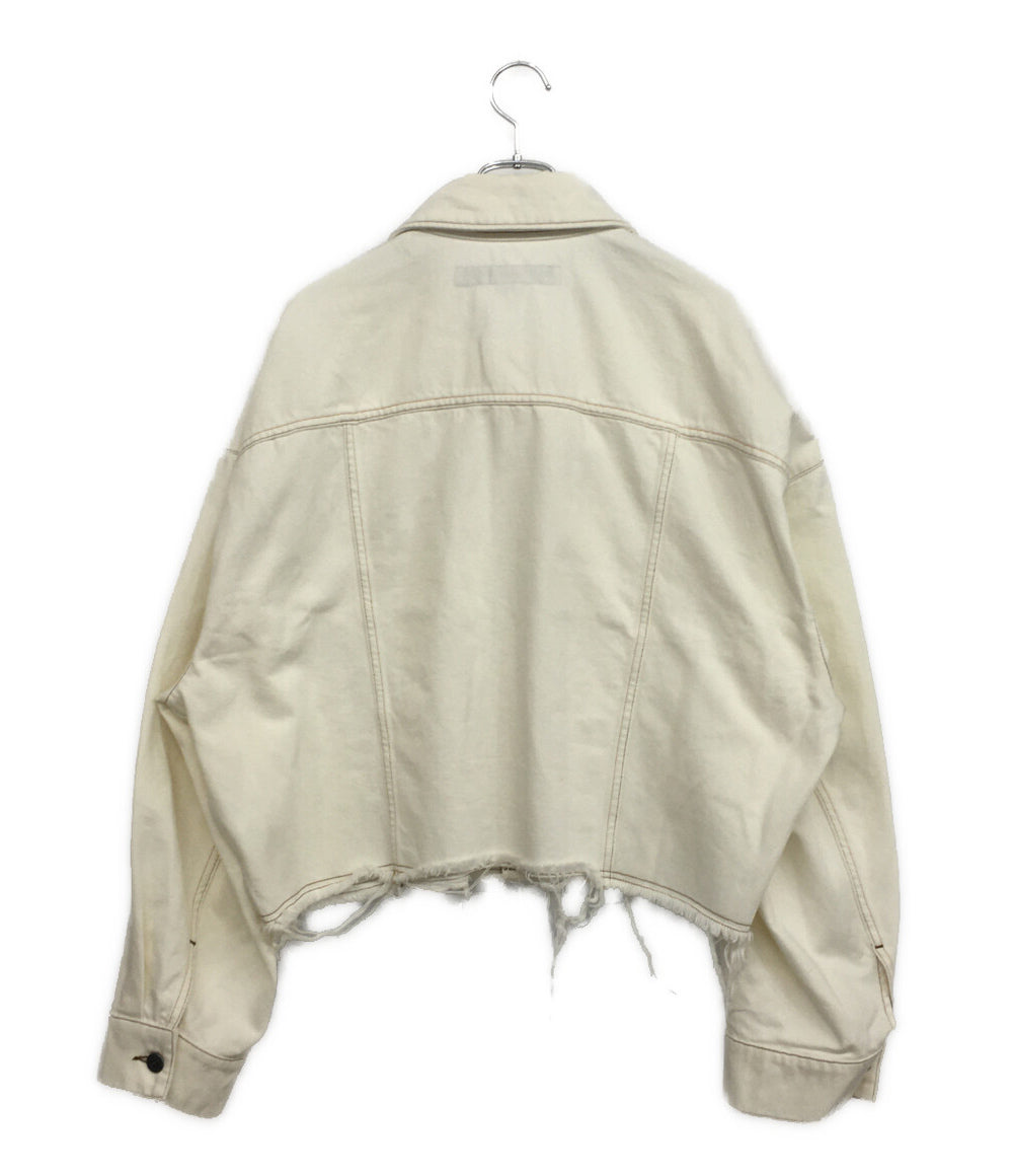 アーペーセー ナターシャラムゼイレヴィ デニムジャケット ホワイト 24243-1-39394 メンズ SIZE L A・P・C×Natacha Ramsay-Levi