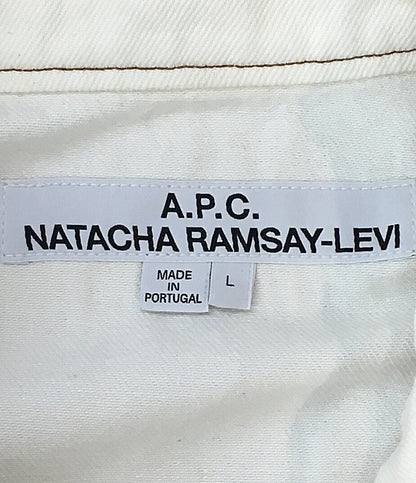 アーペーセー ナターシャラムゼイレヴィ デニムジャケット ホワイト 24243-1-39394 メンズ SIZE L A・P・C×Natacha Ramsay-Levi
