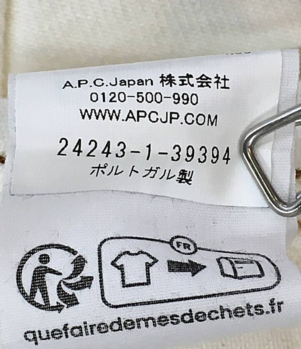 アーペーセー ナターシャラムゼイレヴィ デニムジャケット ホワイト 24243-1-39394 メンズ SIZE L A・P・C×Natacha Ramsay-Levi