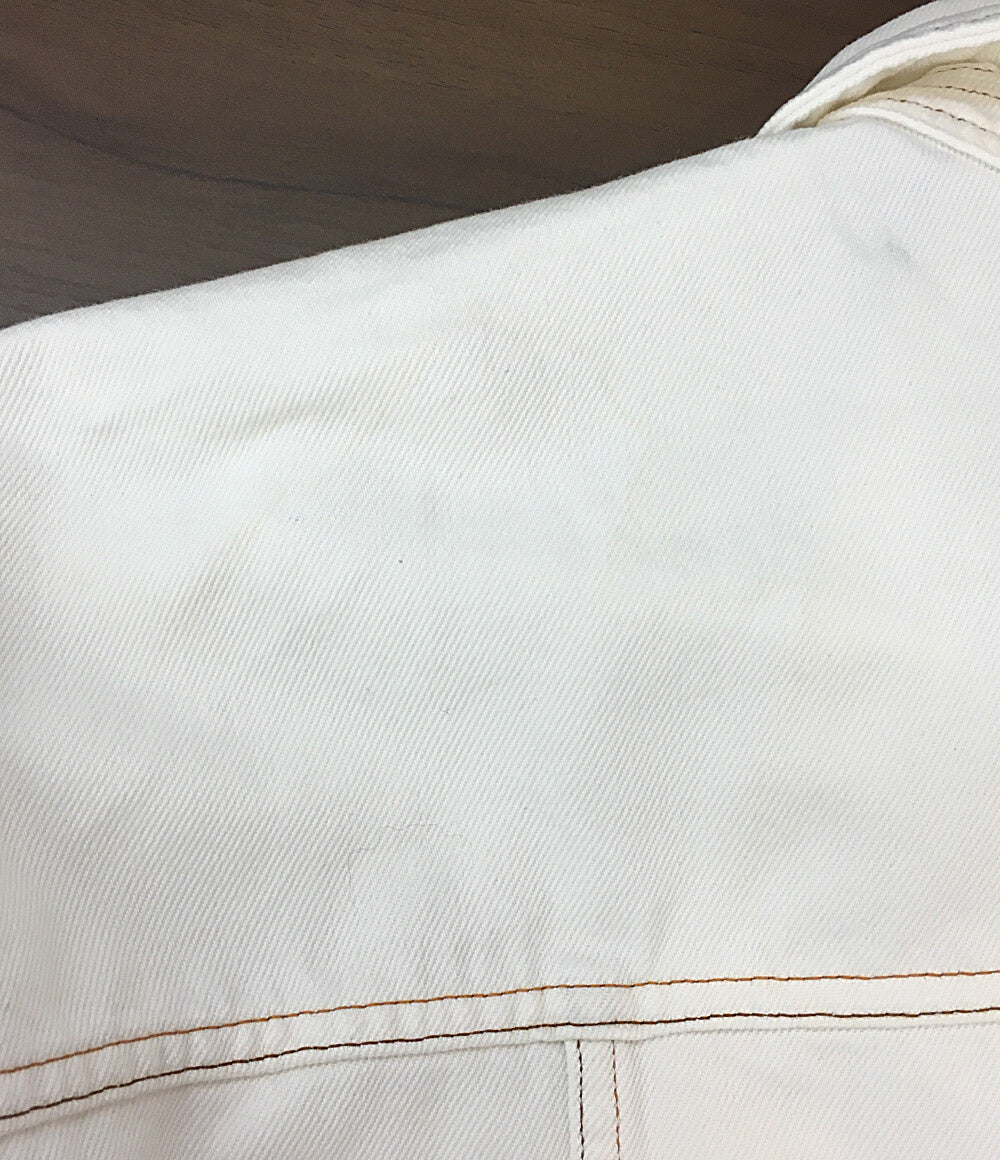 アーペーセー ナターシャラムゼイレヴィ デニムジャケット ホワイト 24243-1-39394 メンズ SIZE L A・P・C×Natacha Ramsay-Levi