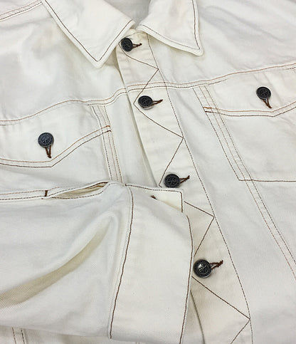 アーペーセー ナターシャラムゼイレヴィ デニムジャケット ホワイト 24243-1-39394 メンズ SIZE L A・P・C×Natacha Ramsay-Levi