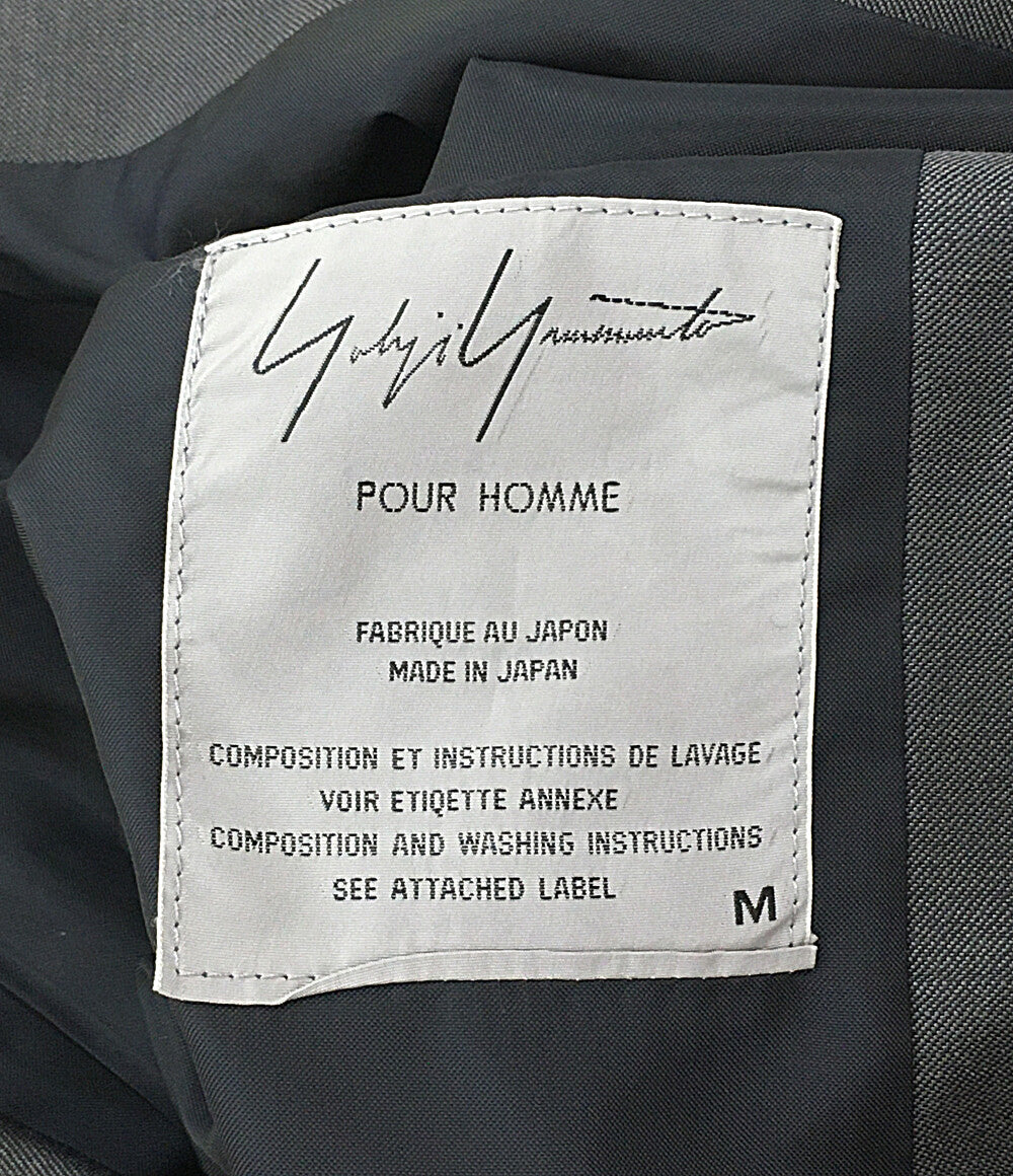 ヨウジヤマモトプールオム ロングジャケット ブラック 98SS HJ-J49-805 メンズ SIZE M YOHJI YAMAMOTO POUR HOMME