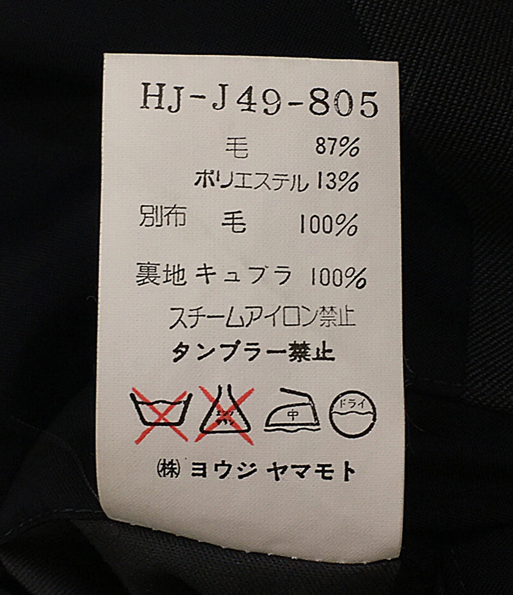 ヨウジヤマモトプールオム ロングジャケット ブラック 98SS HJ-J49-805 メンズ SIZE M YOHJI YAMAMOTO POUR HOMME