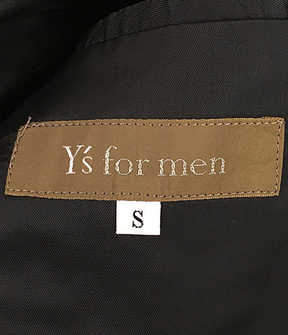 ワイズ フォー メン ノーカラージャケット 3ポケット ブラック 94AW MV-J15-106 メンズ SIZE S Y's for men