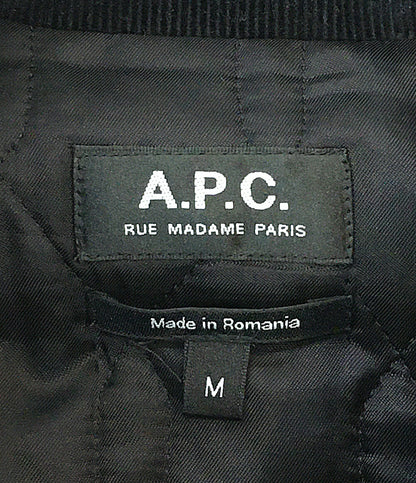 A・P・C カバーオール NEW IAN 22A ホワイト×ブラック 24216-1-35691 メンズ SIZE M アーペーセー