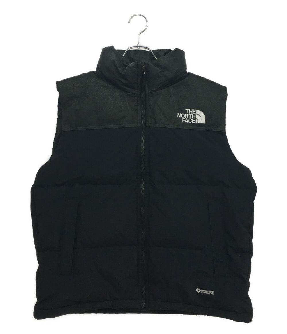 ザノースフェイス ダウンベスト GTX Leather Nuptse Vest ブラック ND92431R メンズ SIZE XL THE NORTH FACE