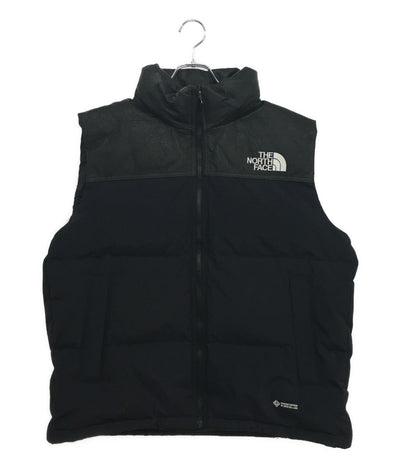 ザノースフェイス ダウンベスト GTX Leather Nuptse Vest ブラック ND92431R メンズ SIZE XL THE NORTH FACE