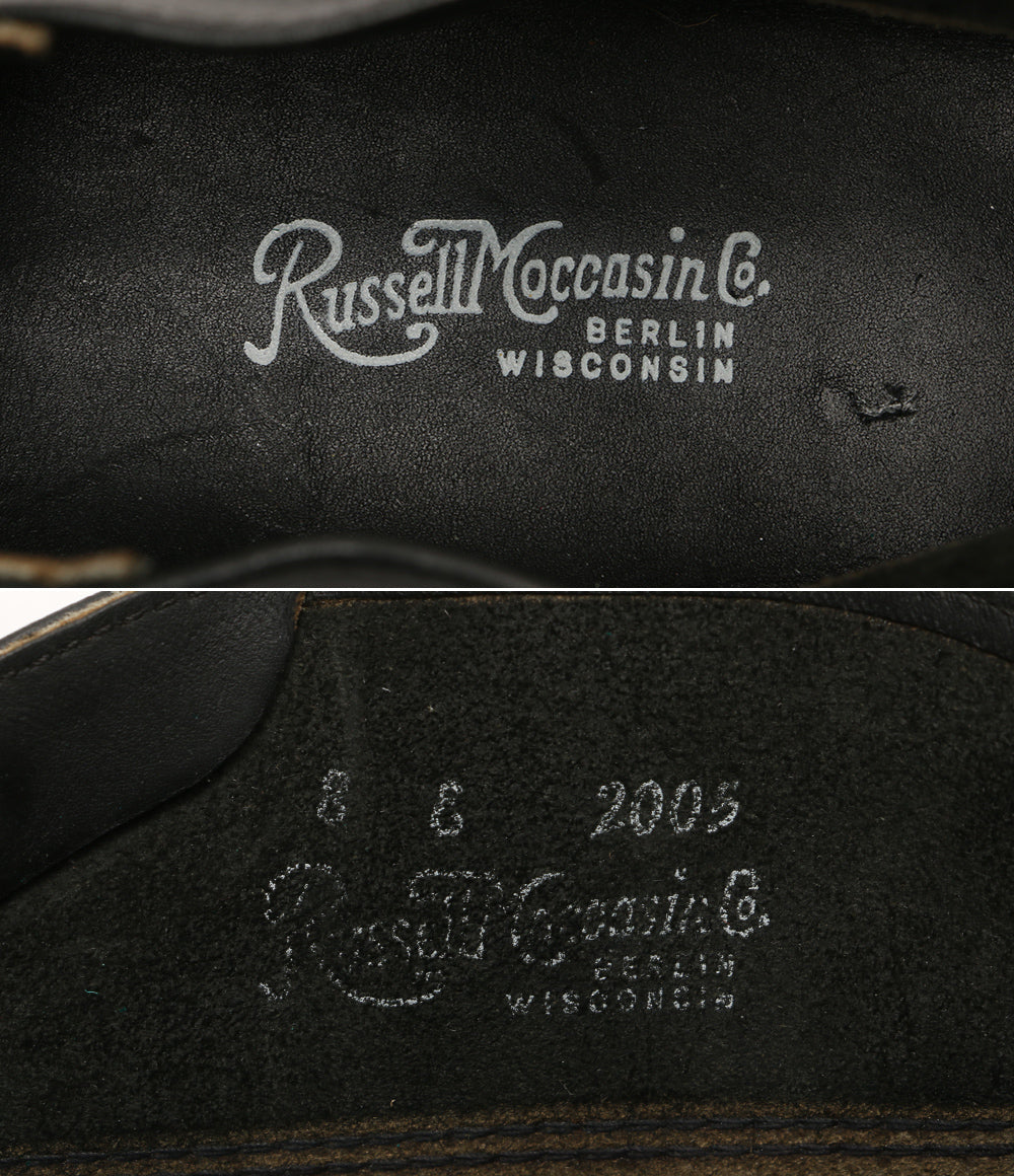 ラッセルモカシン チャッカブーツ ブラック メンズ SIZE 8 RUSSELL MOCCASIN