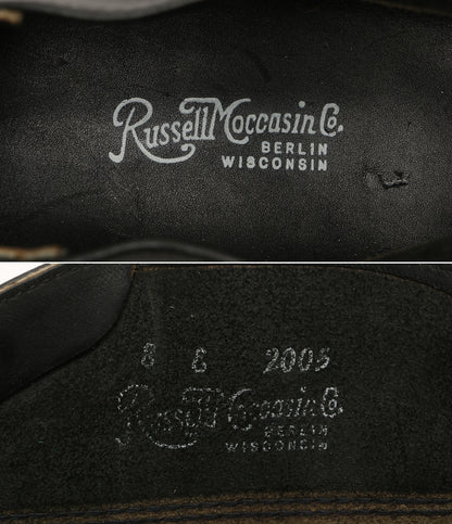 ラッセルモカシン チャッカブーツ ブラック メンズ SIZE 8 RUSSELL MOCCASIN