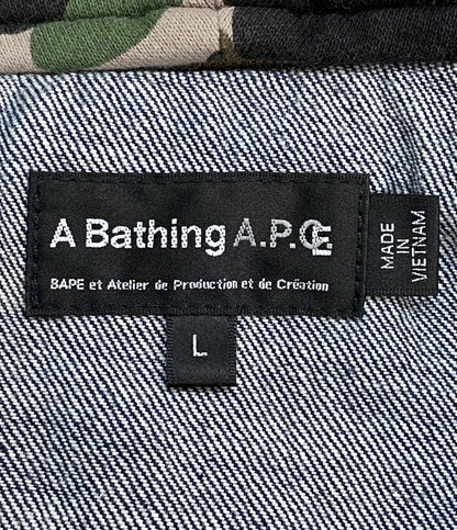 A・P・C アベイシングエイプ デニムジャケット ×a bathing ape メンズ SIZE L アーペーセー