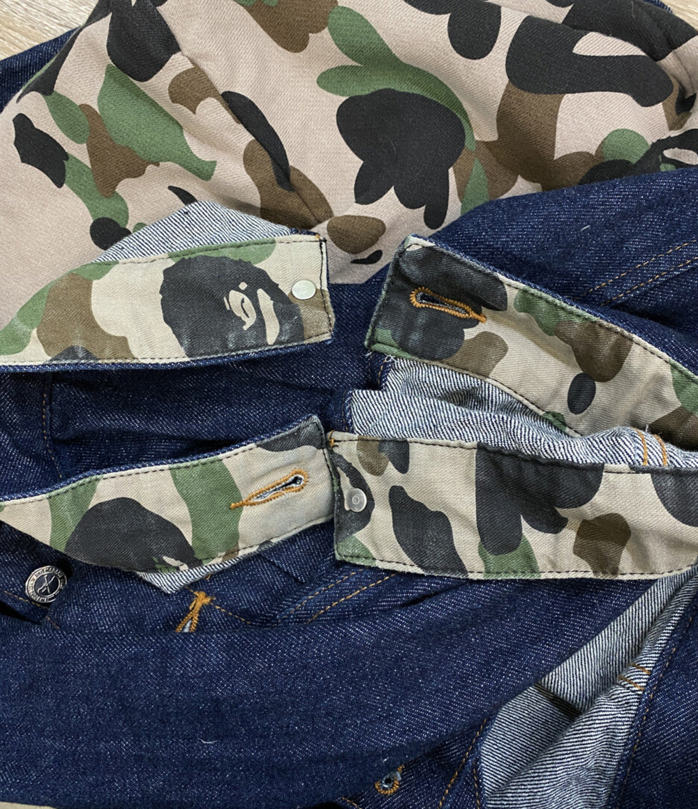 A・P・C アベイシングエイプ デニムジャケット ×a bathing ape メンズ SIZE L アーペーセー