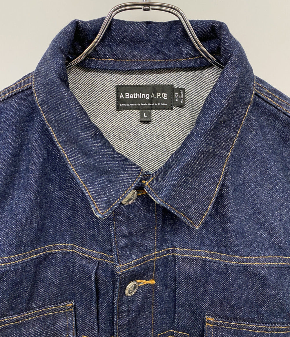 A・P・C アベイシングエイプ デニムジャケット ×a bathing ape メンズ SIZE L アーペーセー