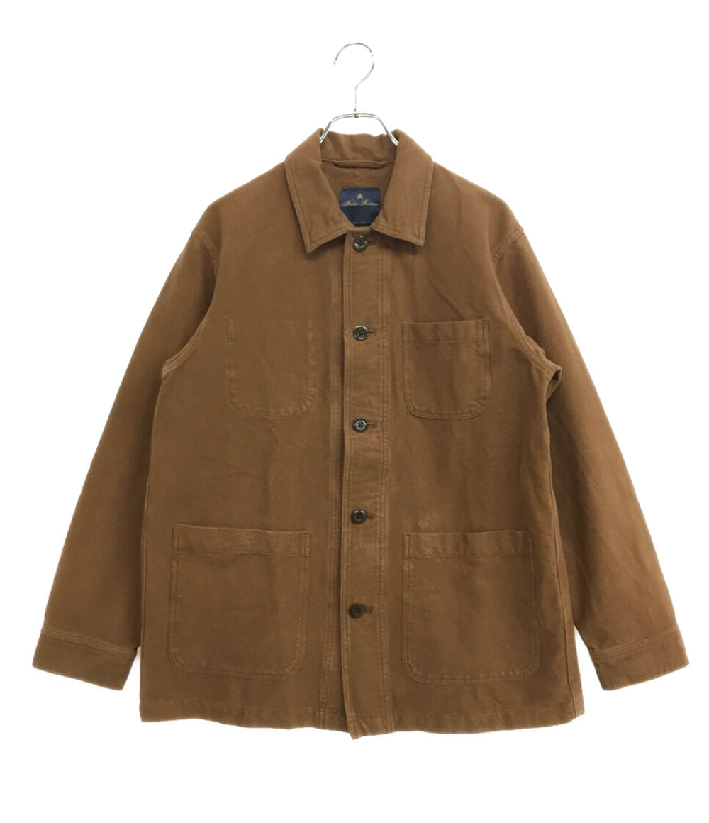 Brooks Brothers コットン モールスキン チョアジャケット ブラウン メンズ SIZE M ブルックスブラザーズ