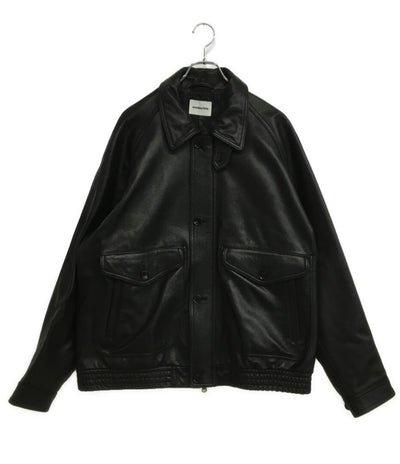 MONKEY TIME シープレザー フライトジャケット ブラック メンズ SIZE XL モンキータイム