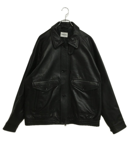 MONKEY TIME シープレザー フライトジャケット ブラック メンズ SIZE XL モンキータイム